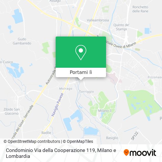Mappa Condominio Via della Cooperazione 119