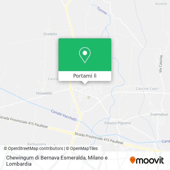 Mappa Chewingum di Bernava Esmeralda