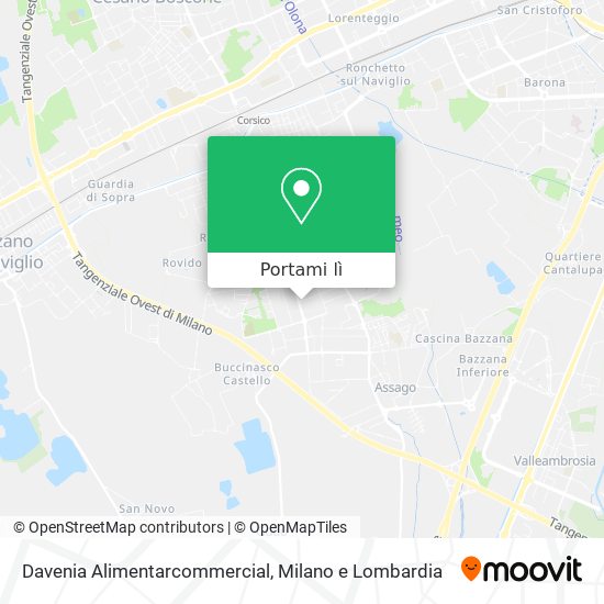 Mappa Davenia Alimentarcommercial