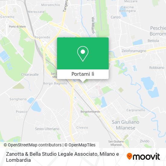 Mappa Zanotta & Bella Studio Legale Associato