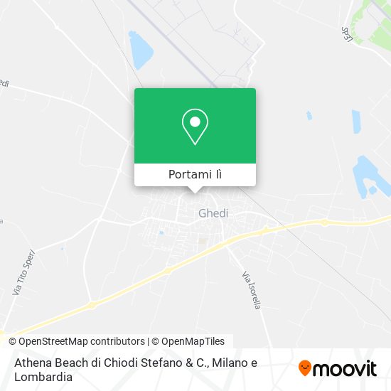 Mappa Athena Beach di Chiodi Stefano & C.