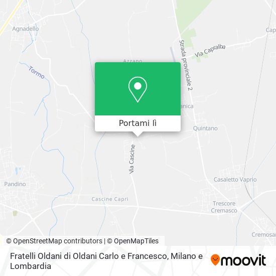 Mappa Fratelli Oldani di Oldani Carlo e Francesco