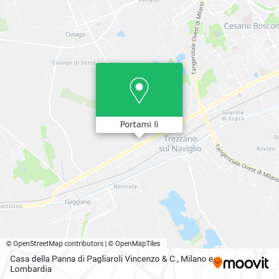 Mappa Casa della Panna di Pagliaroli Vincenzo & C.