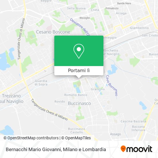 Mappa Bernacchi Mario Giovanni