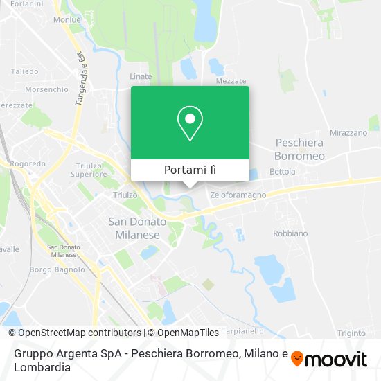 Mappa Gruppo Argenta SpA - Peschiera Borromeo