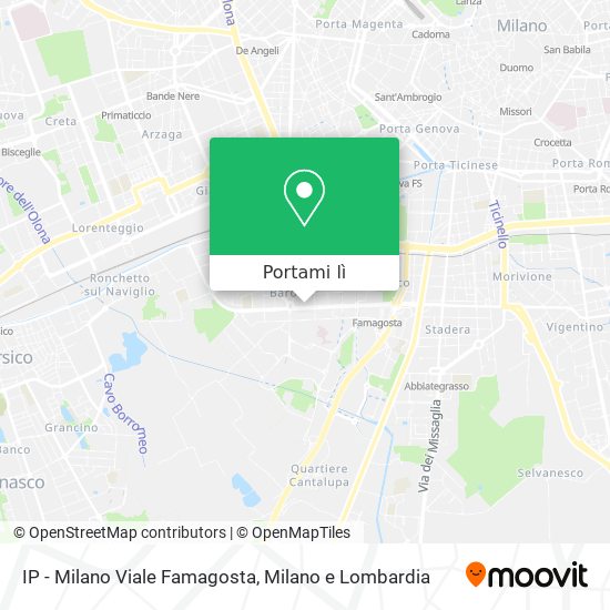 Mappa IP - Milano Viale Famagosta