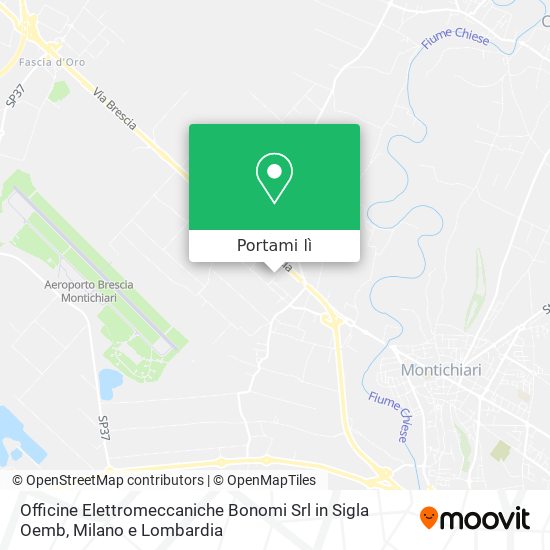 Mappa Officine Elettromeccaniche Bonomi Srl in Sigla Oemb