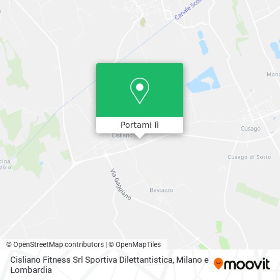 Mappa Cisliano Fitness Srl Sportiva Dilettantistica