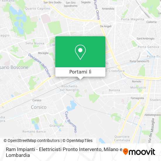 Mappa Ram Impianti - Elettricisti Pronto Intervento