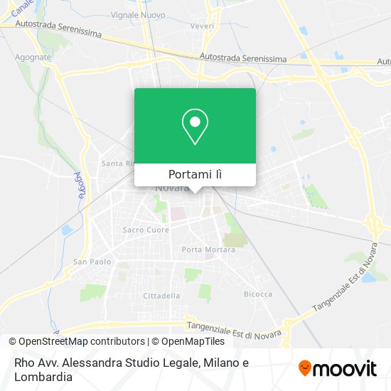 Mappa Rho Avv. Alessandra Studio Legale