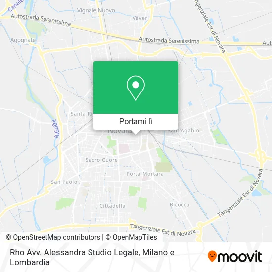 Mappa Rho Avv. Alessandra Studio Legale