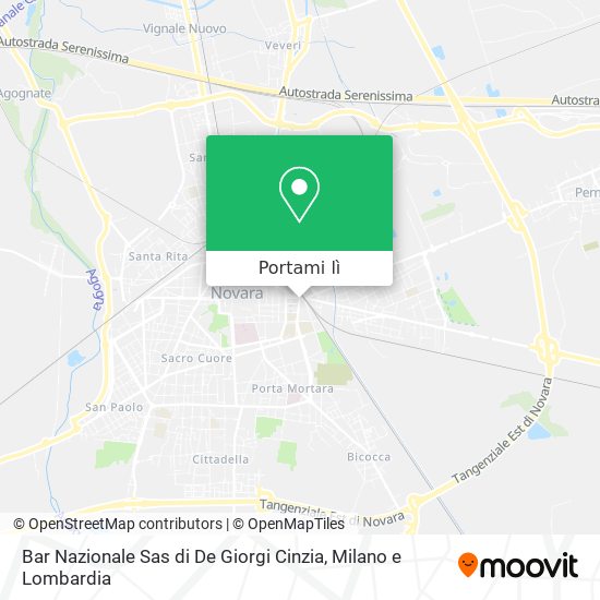 Mappa Bar Nazionale Sas di De Giorgi Cinzia