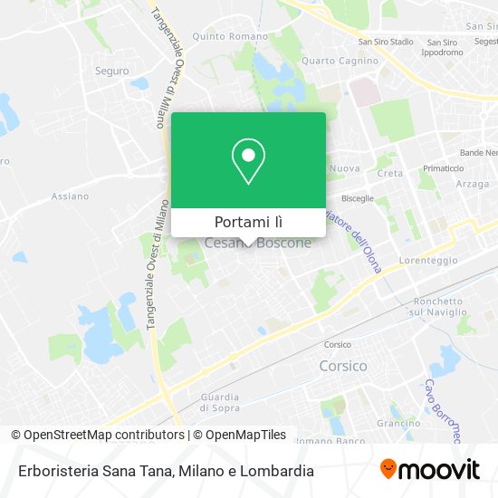 Mappa Erboristeria Sana Tana