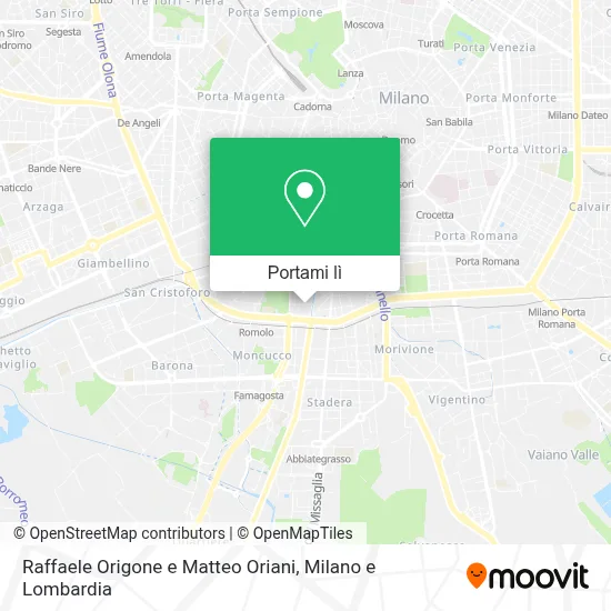 Mappa Raffaele Origone e Matteo Oriani