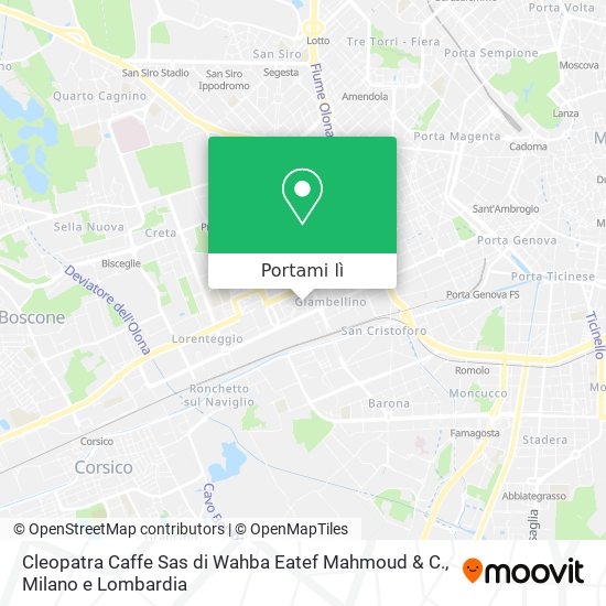 Mappa Cleopatra Caffe Sas di Wahba Eatef Mahmoud & C.