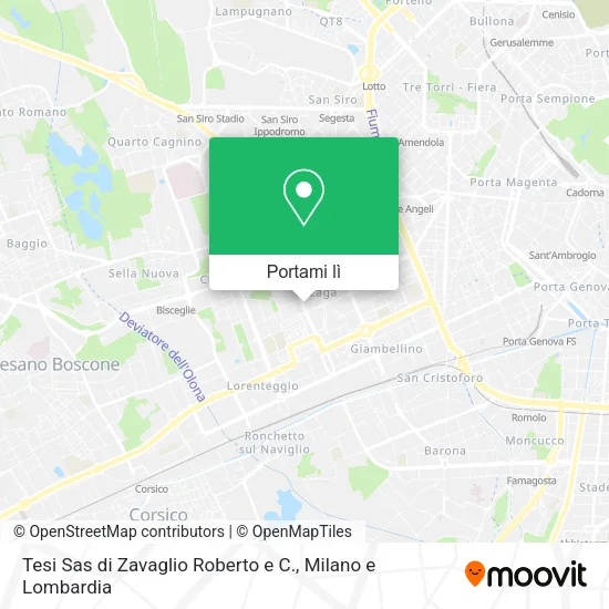 Mappa Tesi Sas di Zavaglio Roberto e C.