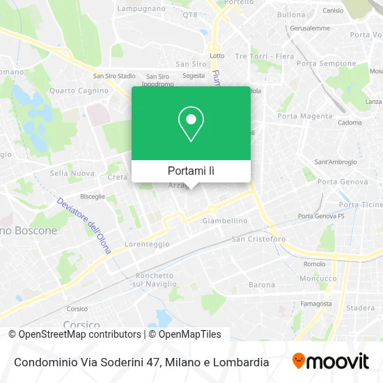 Mappa Condominio Via Soderini 47