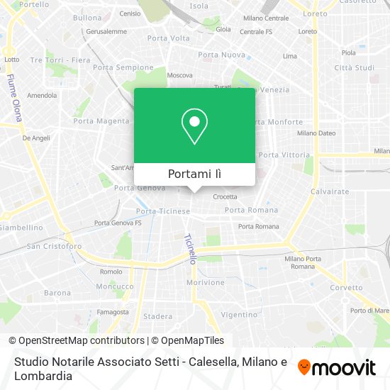 Mappa Studio Notarile Associato Setti - Calesella