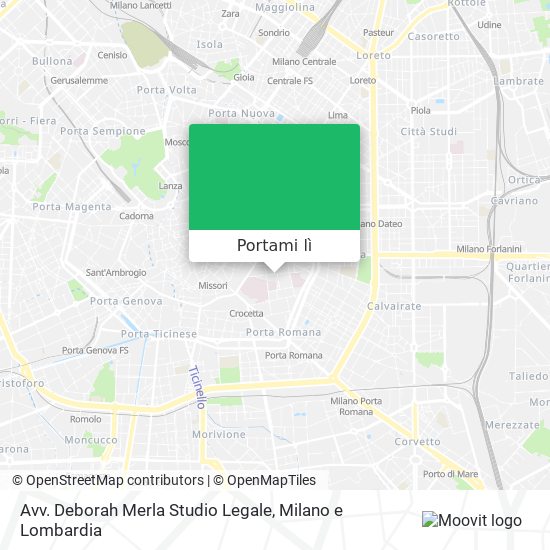 Mappa Avv. Deborah Merla Studio Legale