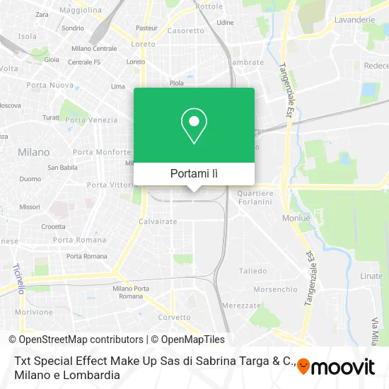 Mappa Txt Special Effect Make Up Sas di Sabrina Targa & C.