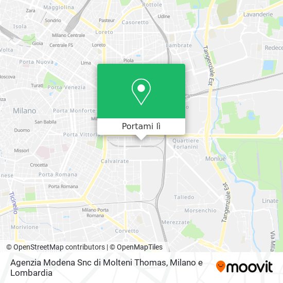 Mappa Agenzia Modena Snc di Molteni Thomas
