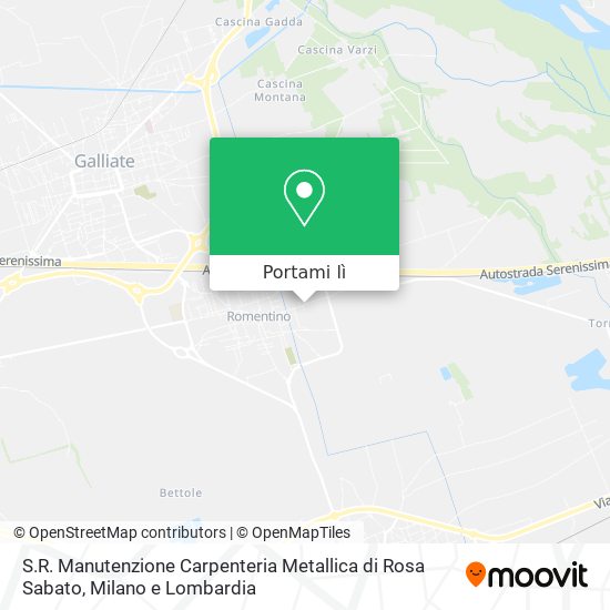 Mappa S.R. Manutenzione Carpenteria Metallica di Rosa Sabato