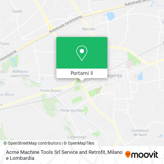 Mappa Acme Machine Tools Srl Service and Retrofit