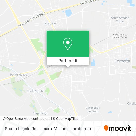 Mappa Studio Legale Rolla Laura