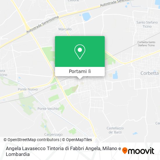 Mappa Angela Lavasecco Tintoria di Fabbri Angela