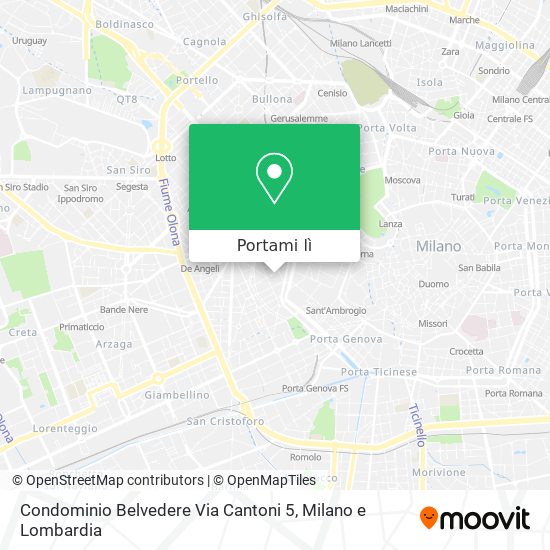 Mappa Condominio Belvedere Via Cantoni 5
