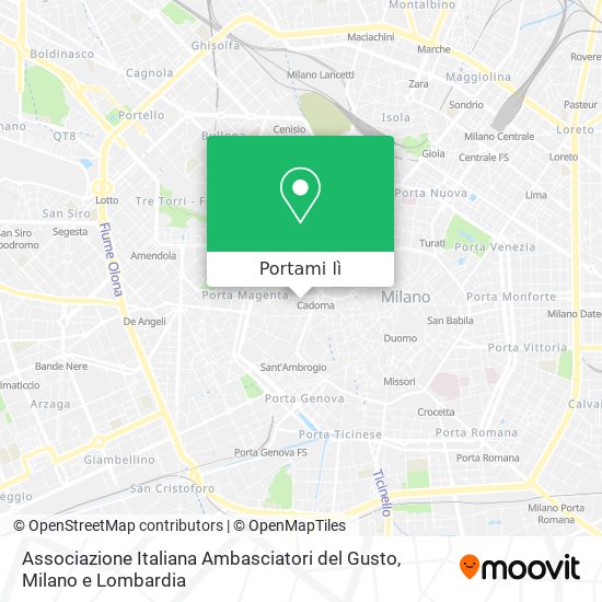 Mappa Associazione Italiana Ambasciatori del Gusto