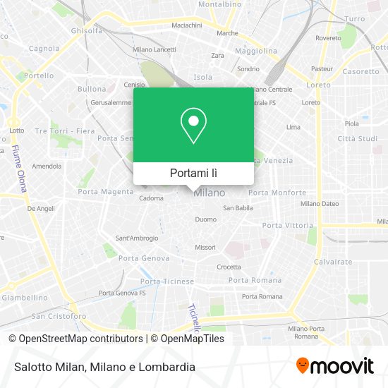 Mappa Salotto Milan
