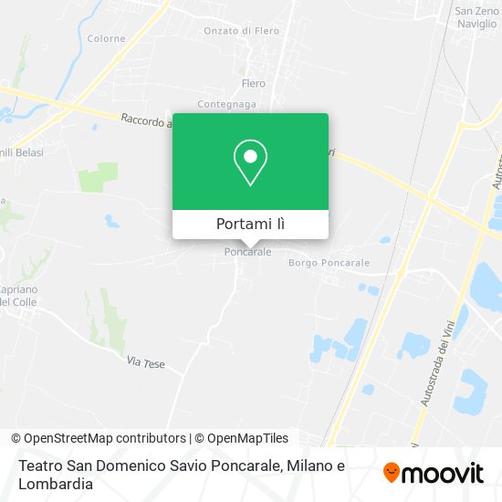 Mappa Teatro San Domenico Savio Poncarale