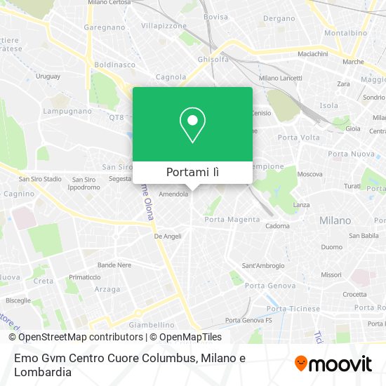 Mappa Emo Gvm Centro Cuore Columbus