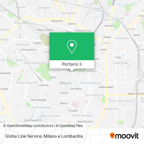 Mappa Globe Line Service