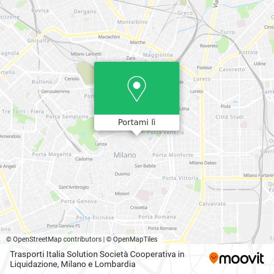 Mappa Trasporti Italia Solution Società Cooperativa in Liquidazione