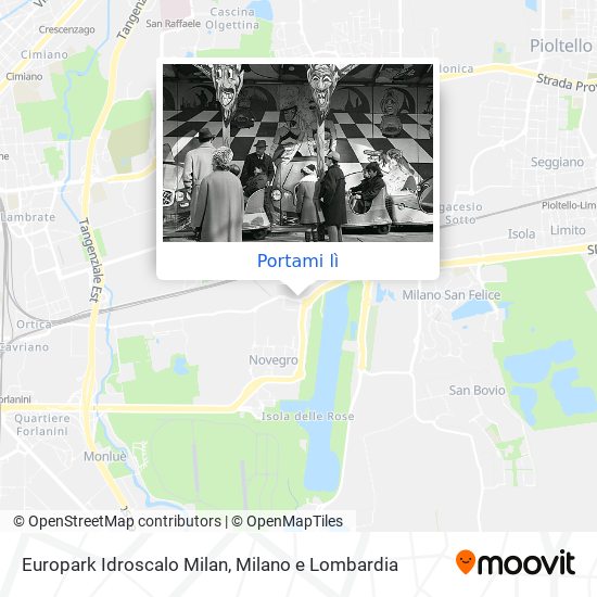 Mappa Europark Idroscalo Milan