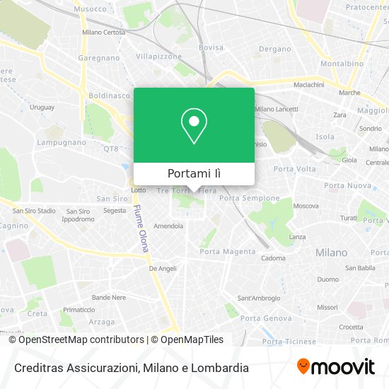 Mappa Creditras Assicurazioni