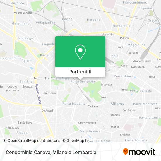 Mappa Condominio Canova