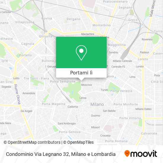 Mappa Condominio Via Legnano 32
