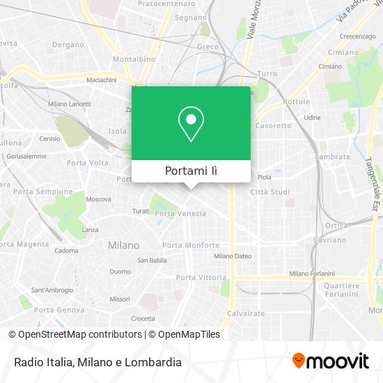 Mappa Radio Italia