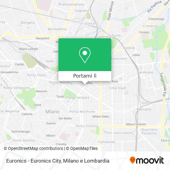 Mappa Euronics - Euronics City