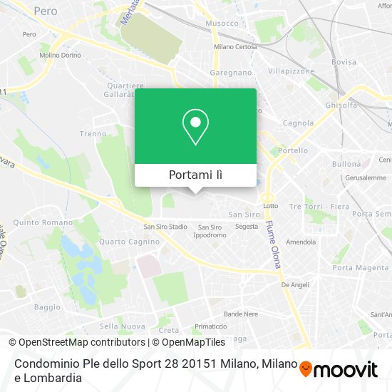 Mappa Condominio Ple dello Sport 28 20151 Milano