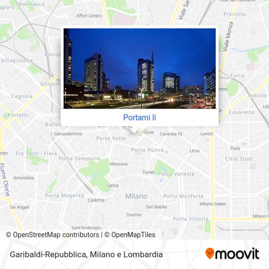 Mappa Garibaldi-Repubblica