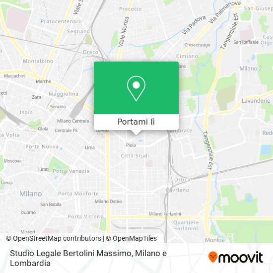 Mappa Studio Legale Bertolini Massimo