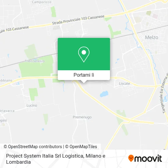 Mappa Project System Italia Srl Logistica