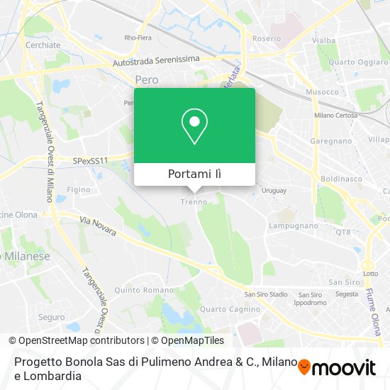 Mappa Progetto Bonola Sas di Pulimeno Andrea & C.