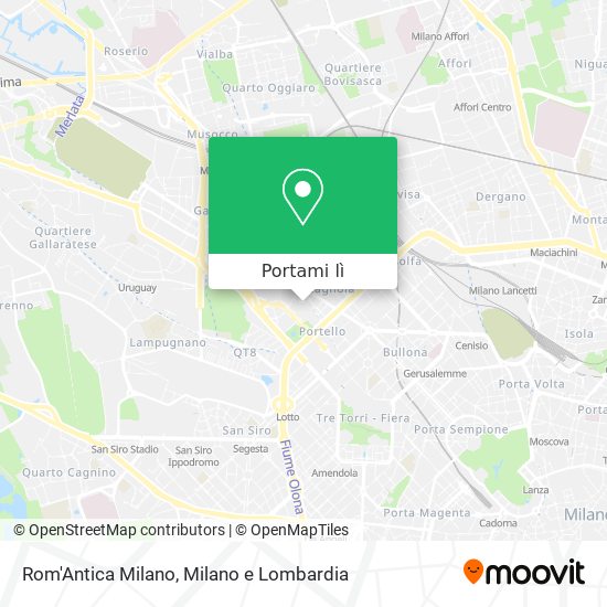 Mappa Rom'Antica Milano