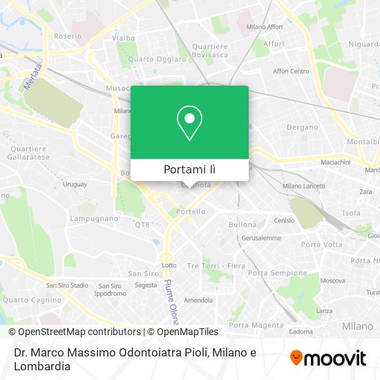 Mappa Dr. Marco Massimo Odontoiatra Pioli