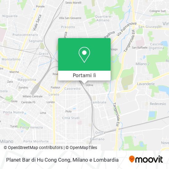 Mappa Planet Bar di Hu Cong Cong